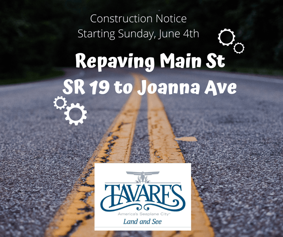 Road Construction Paving Notice